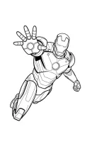 Iron Man kleurplaat 1